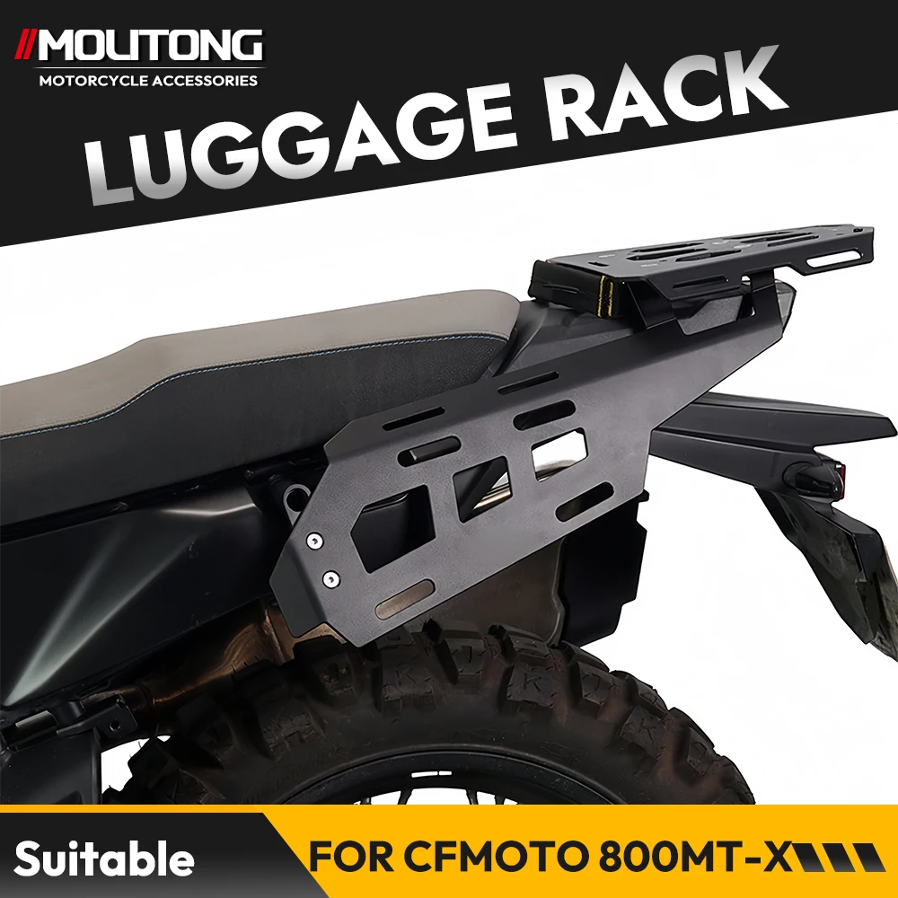 Motorcycle Rear Cargo Rack Tail Bag Luggage Bracket Tailbox Support Suitable For CFMOTO 800MT-X 2024-2026