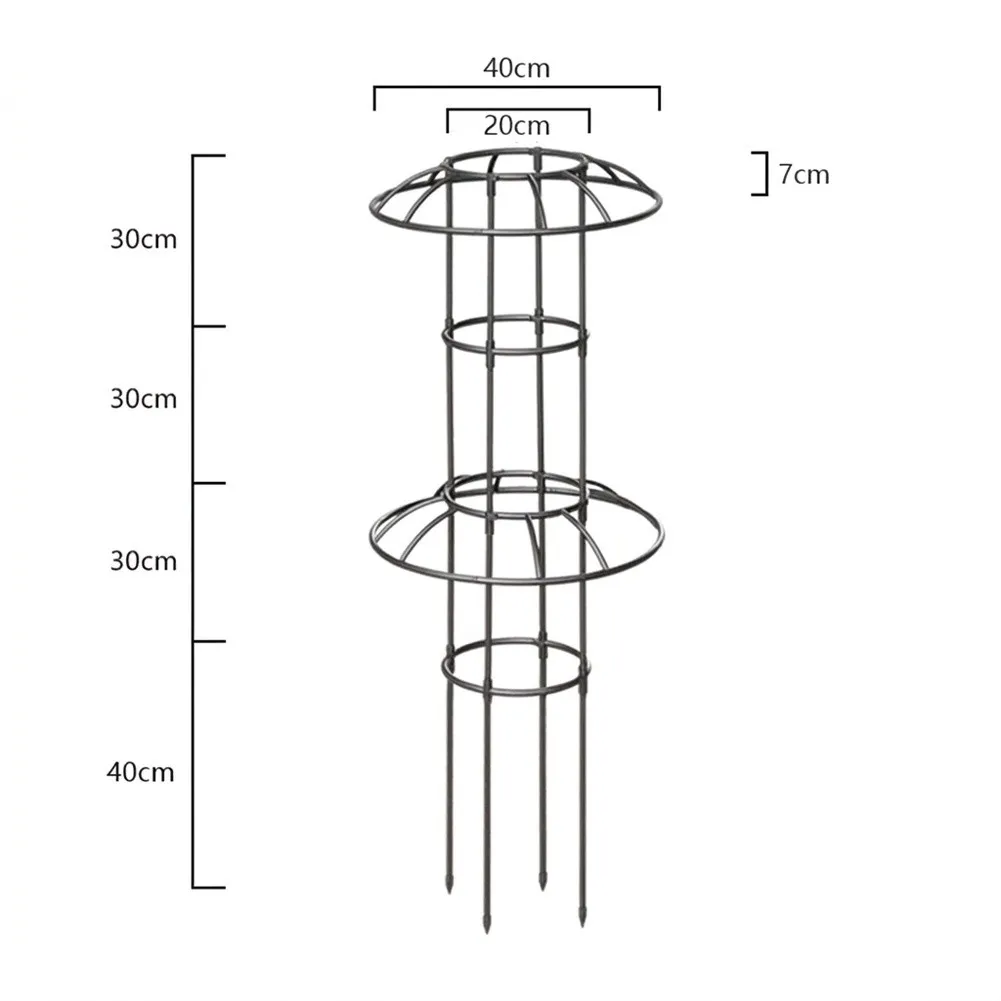 1pc Garden Umbrella Shaped Vine Climbing Rack Plant Support Frame For Potted Flower Sturdy Yard Outdoor Plant Growing Holder
