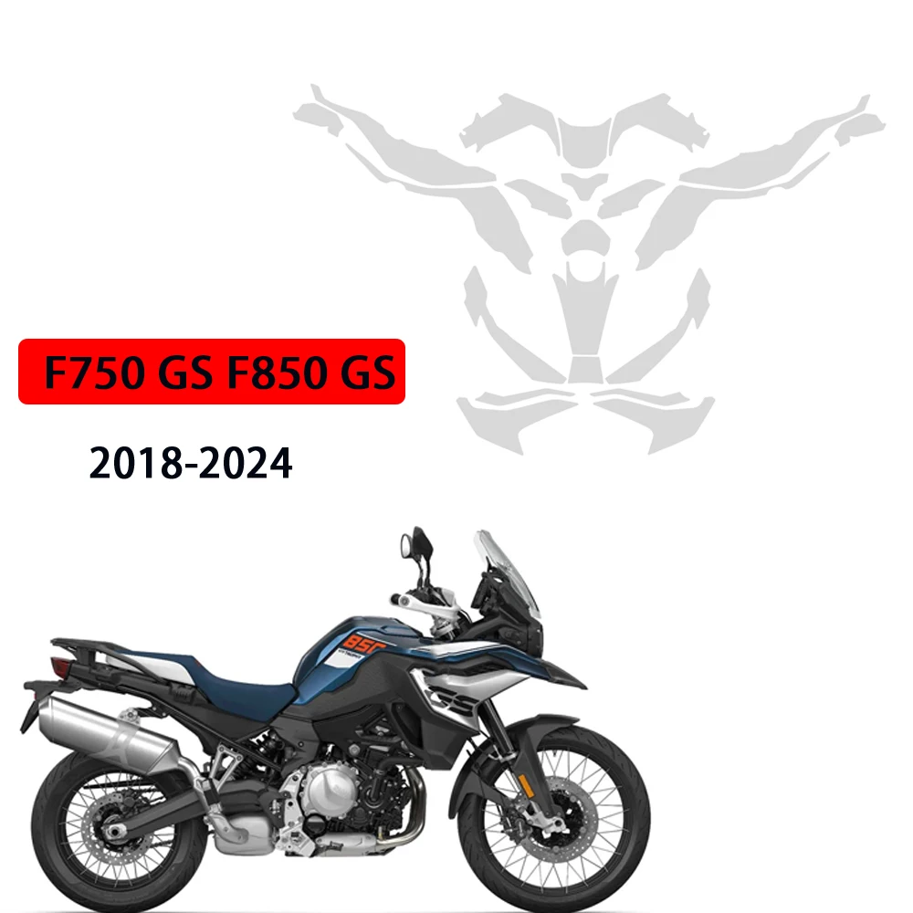 For BMW F750 GS F850 GS 2018-2024 Real TPU anti-scratch Protective Film Fits F850GS PPF Motorcycle Paint Protection Film