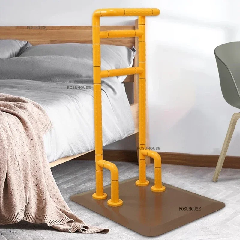 Home Elderly Bedside Guardrail Simple Floor-standing Senior Bed Rails Auxiliary Safety for Getting Up Handrail Bedroom Furniture