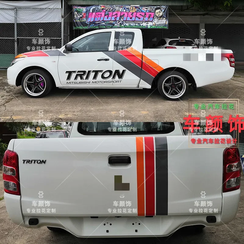 Car stickers FOR Mitsubishi TRITON body custom modified off-road sports decoration vinyl film accessories