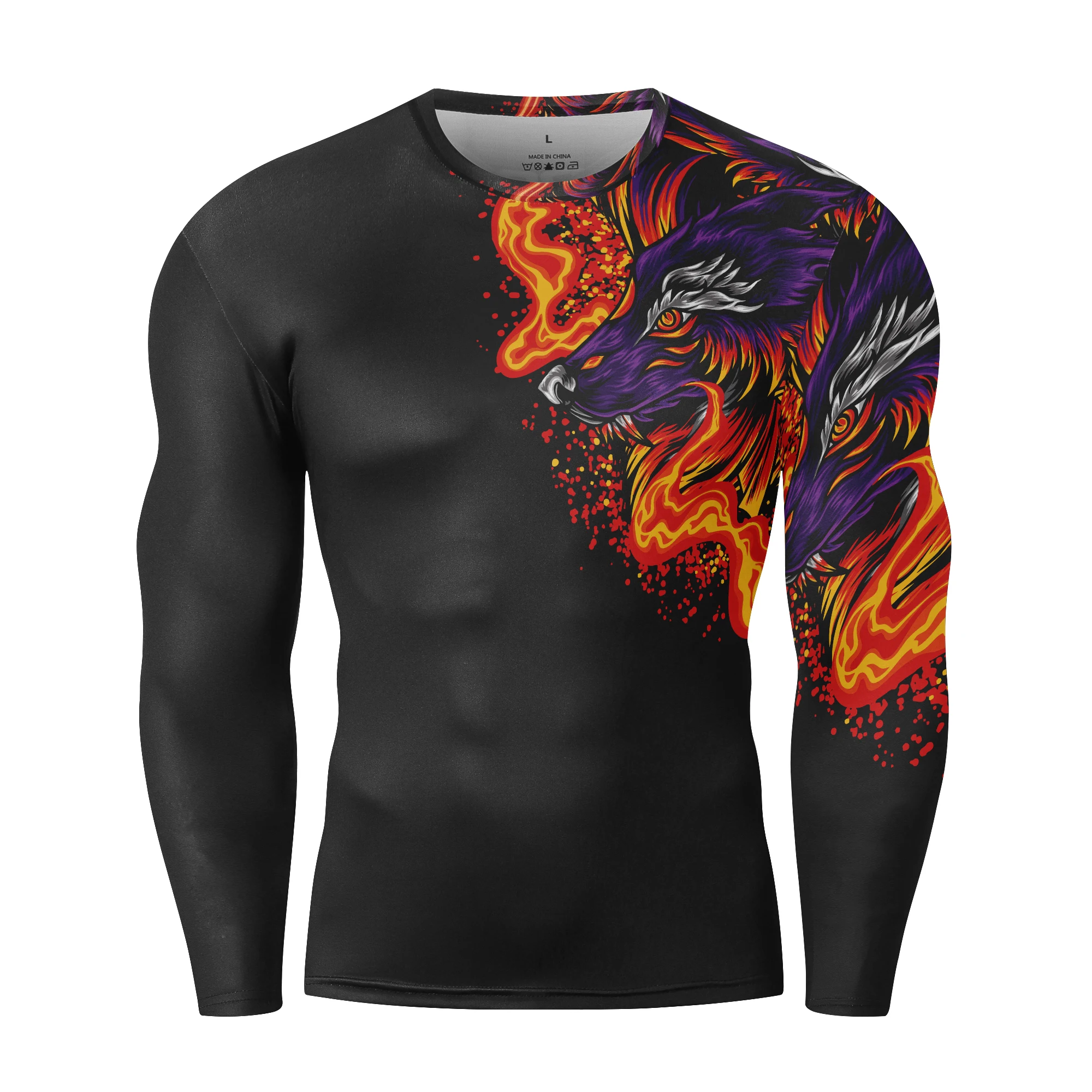 

Long Sleeves Compression Shirt Men Quick Dry T Shirt Fitness Sport Male Rashgard Gym Workout Traning Tights For Men Clothes