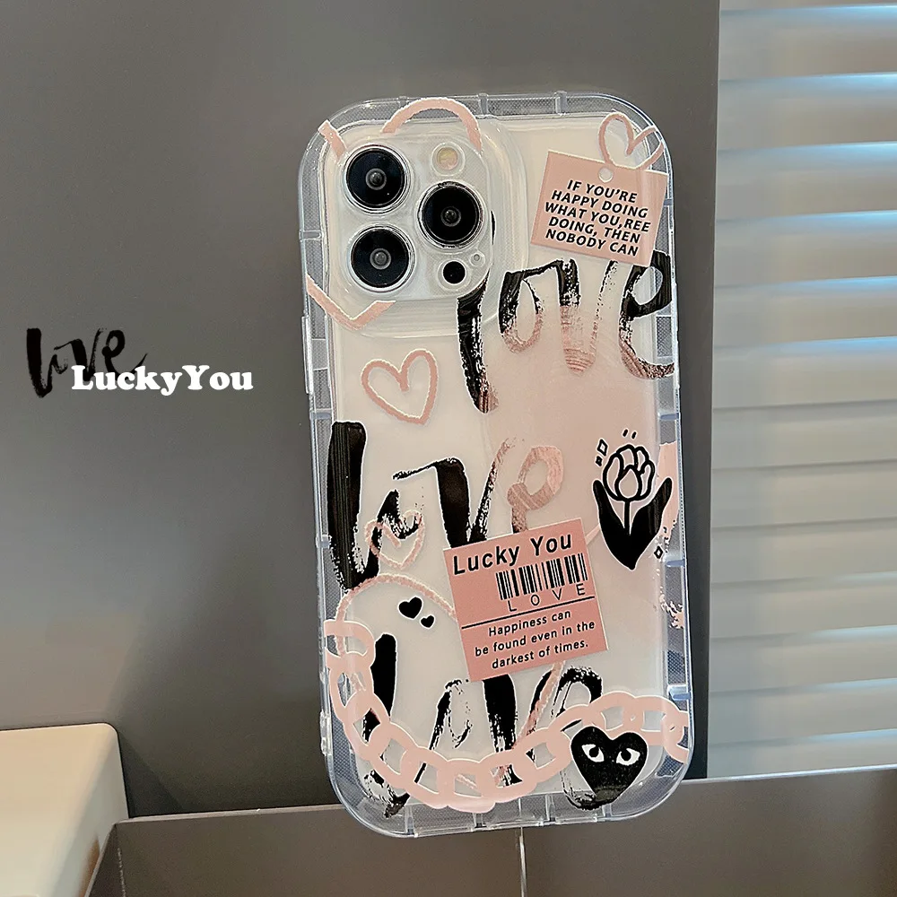 Instagram Doodle For iPhone 16 15 14promax phone Case New Sweet For iPhone 13 12pro 11 Spice Soft