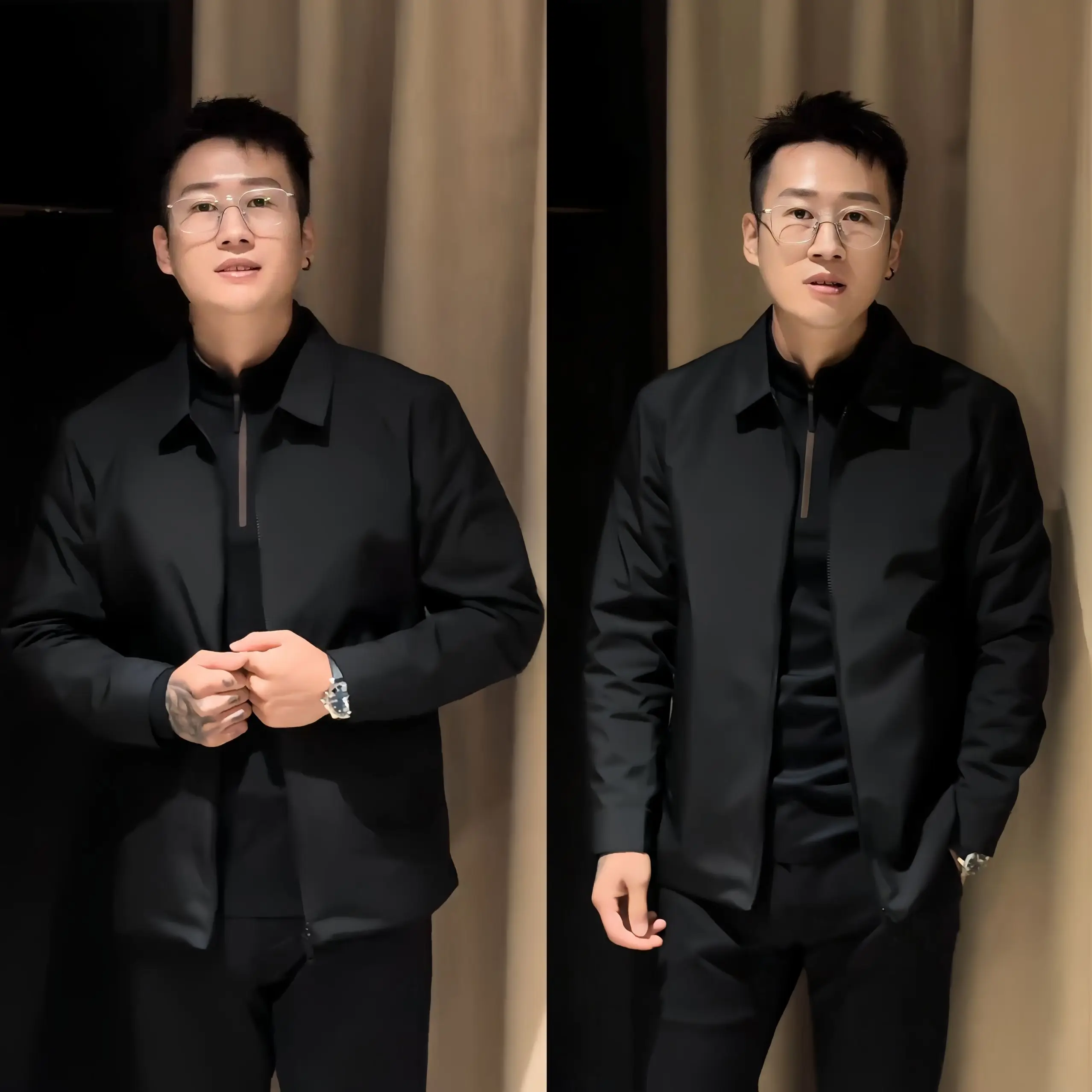 

Мужская осенняя повседневная удобная куртка с воротником, модная городская, из полиэстера/нейлона, из композитного волокна