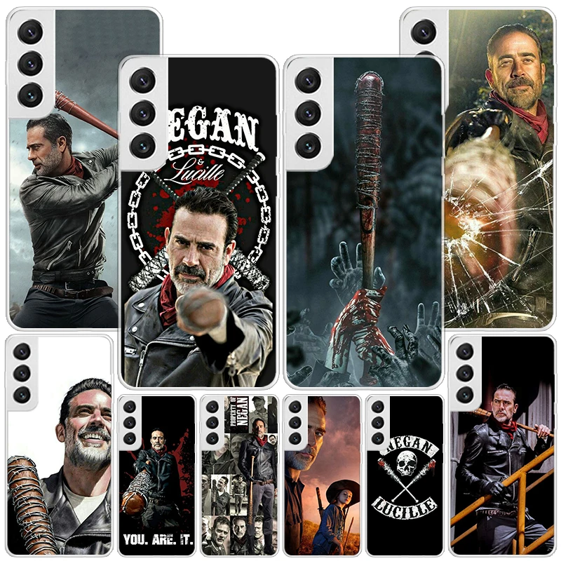 Negan The Walking Dead Phone Case For Samsung Galaxy S24 S23 S22 S21 Ultra S10 Plus S20 FE S10E S9 S8 + Soft Cover Coque Funda