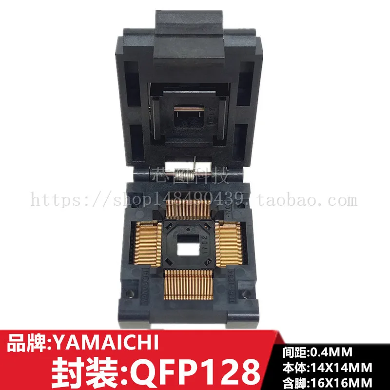 Testsockets QFP128/IC51-1284-1702 Programmering Burn-in Sockets Veroudering IC Sockets