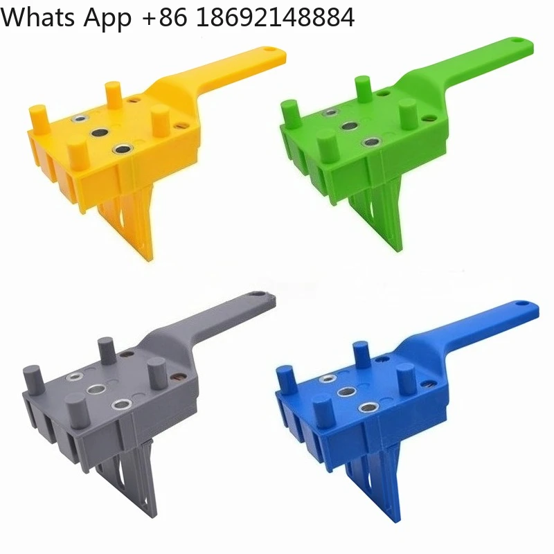 Wood plate punching drilling positioner, straight hole puncher, drilling positioner, log tenon splicing DIY tool
