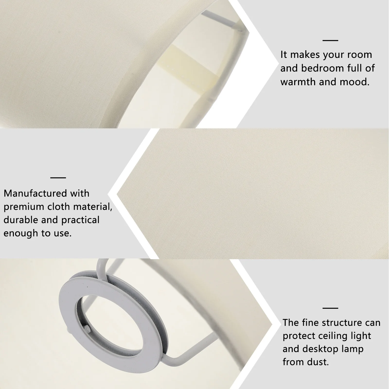 

Modern Lamp Shade Lampshade Cream Lampshades for Bedside Red Wall Light Screw on