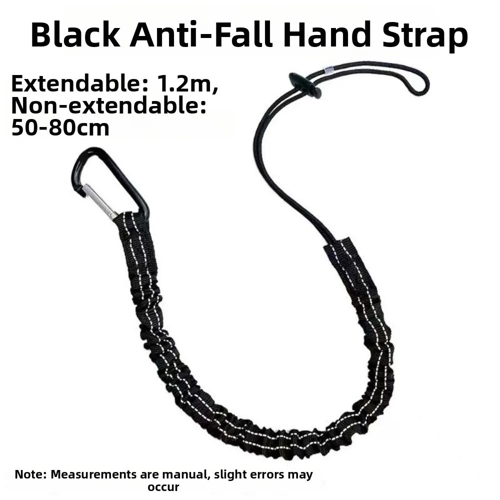 With Carabiner Hook Safety Bungee Tether Lanyard 50~80cm 3 Colors Safety Rope Climbing Working Anti-Falling Rope