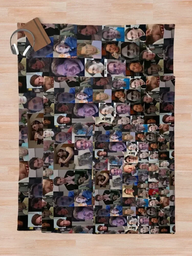 Jerma Collage Throw Blanket Beautifuls Picnic halloween Large Blankets