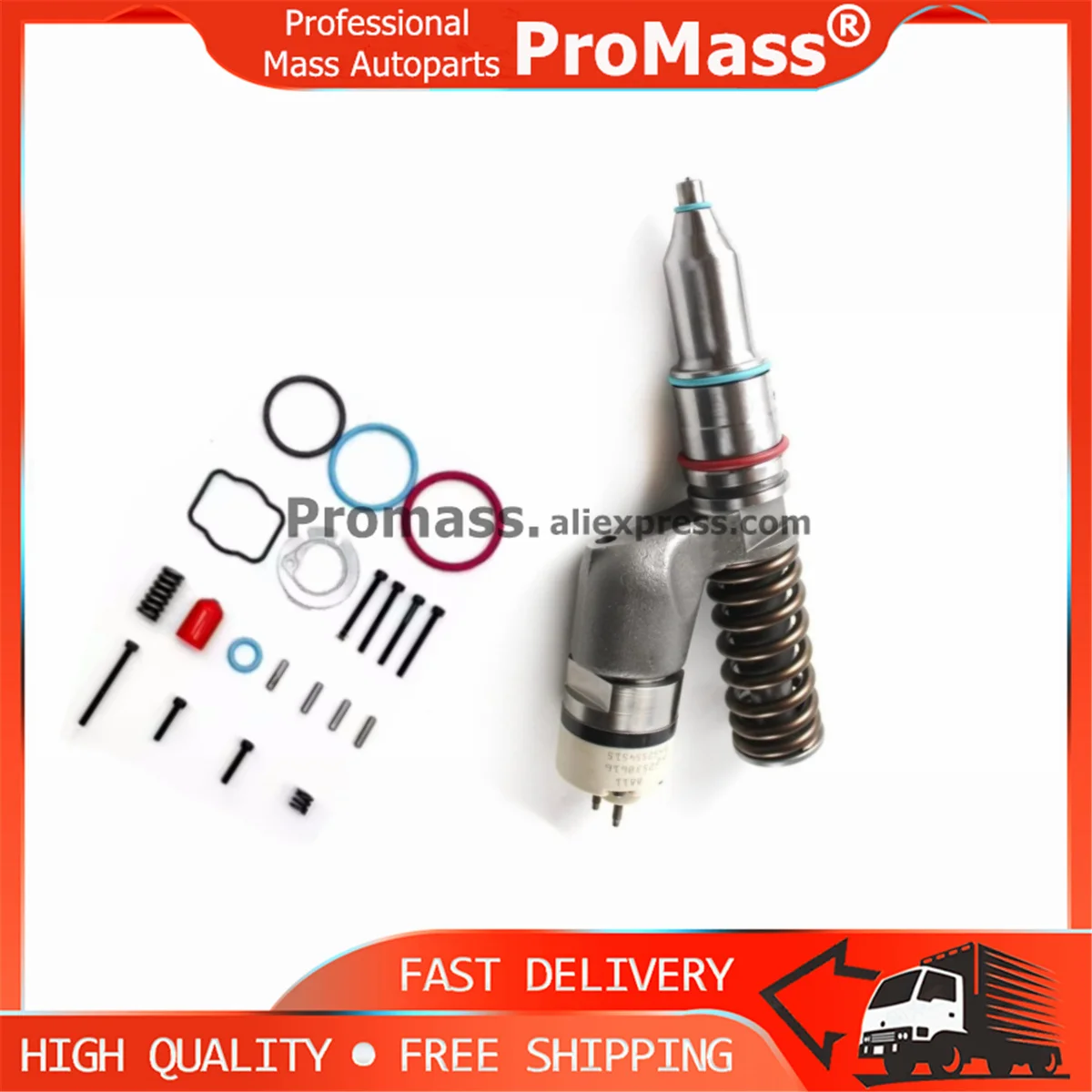 6 PCS Diesel common rail unit injector repair kits Suitable For CAT C13 C15 C18 injector 1093506 2481394 2490713