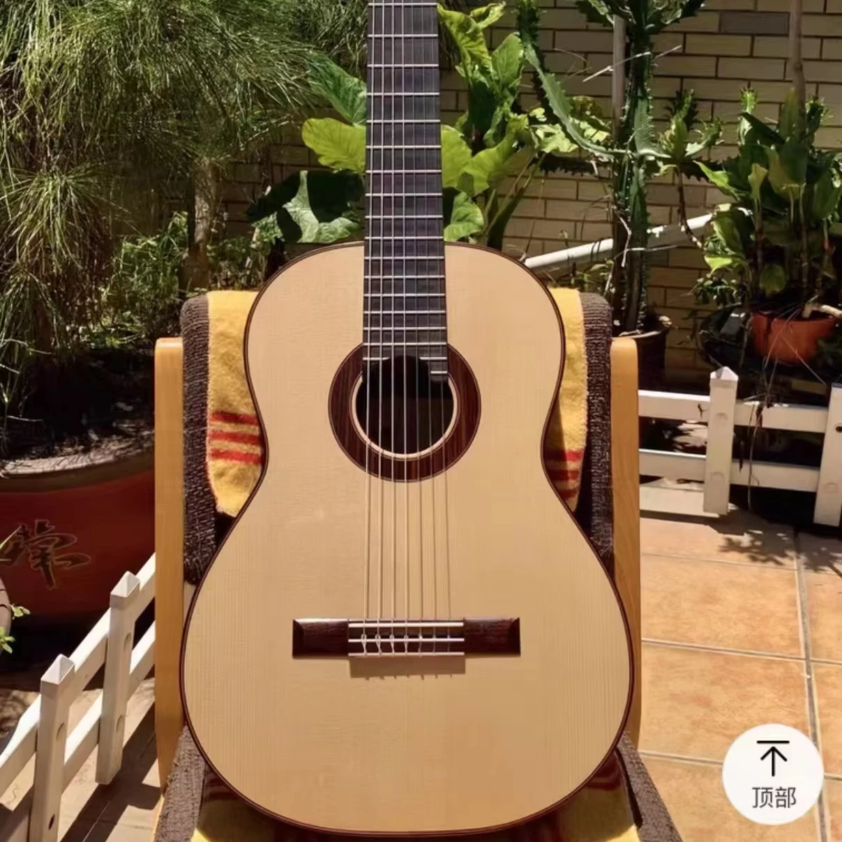 

Custom High Quality 7-String Left-Handed Classical Guitar 39-Inch All Solid Spruce Rosewood With Ebony Fingerboard