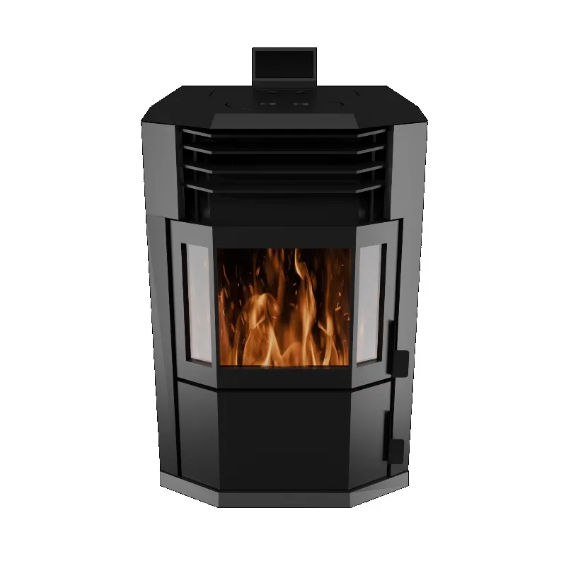 Stufa a pellet a bassa emissione certificata ecologica con tecnologia di riscaldamento rapido per famiglie a energia costante