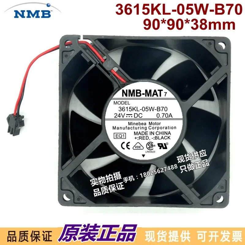 for 3615KL-05W-B70 24V 0.7A 9CM ABB Inverter Fan for ACS510 ACS550 Dedicated Cooling Fan Replacement