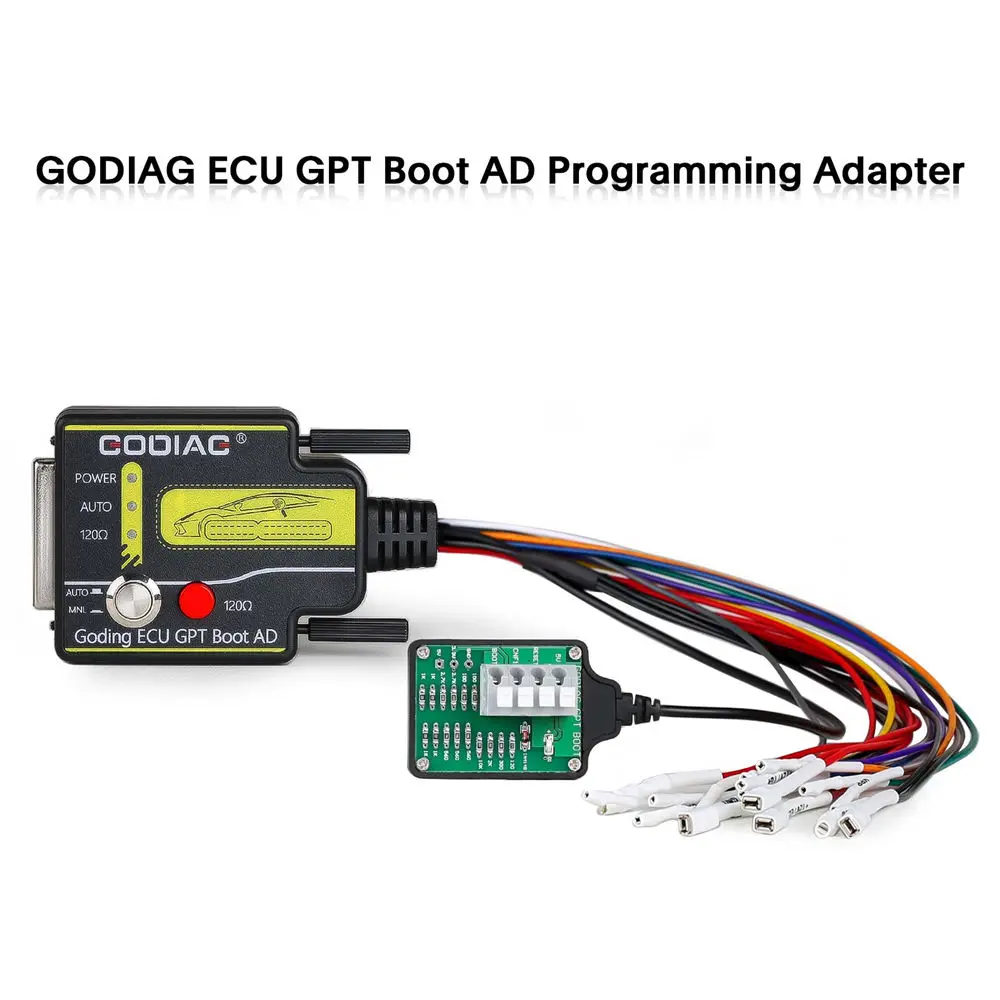 GODIAG ECU GPT Boot ECU Connector for ECU Reading Writing No Need Disassembly Compatible with J2534/Openport/foxFlash