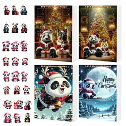 Advent Christmas Panda Calendar Ornaments 24 Days Christmas Advent Festival Cute Christmas Countdown Calendar Gift
