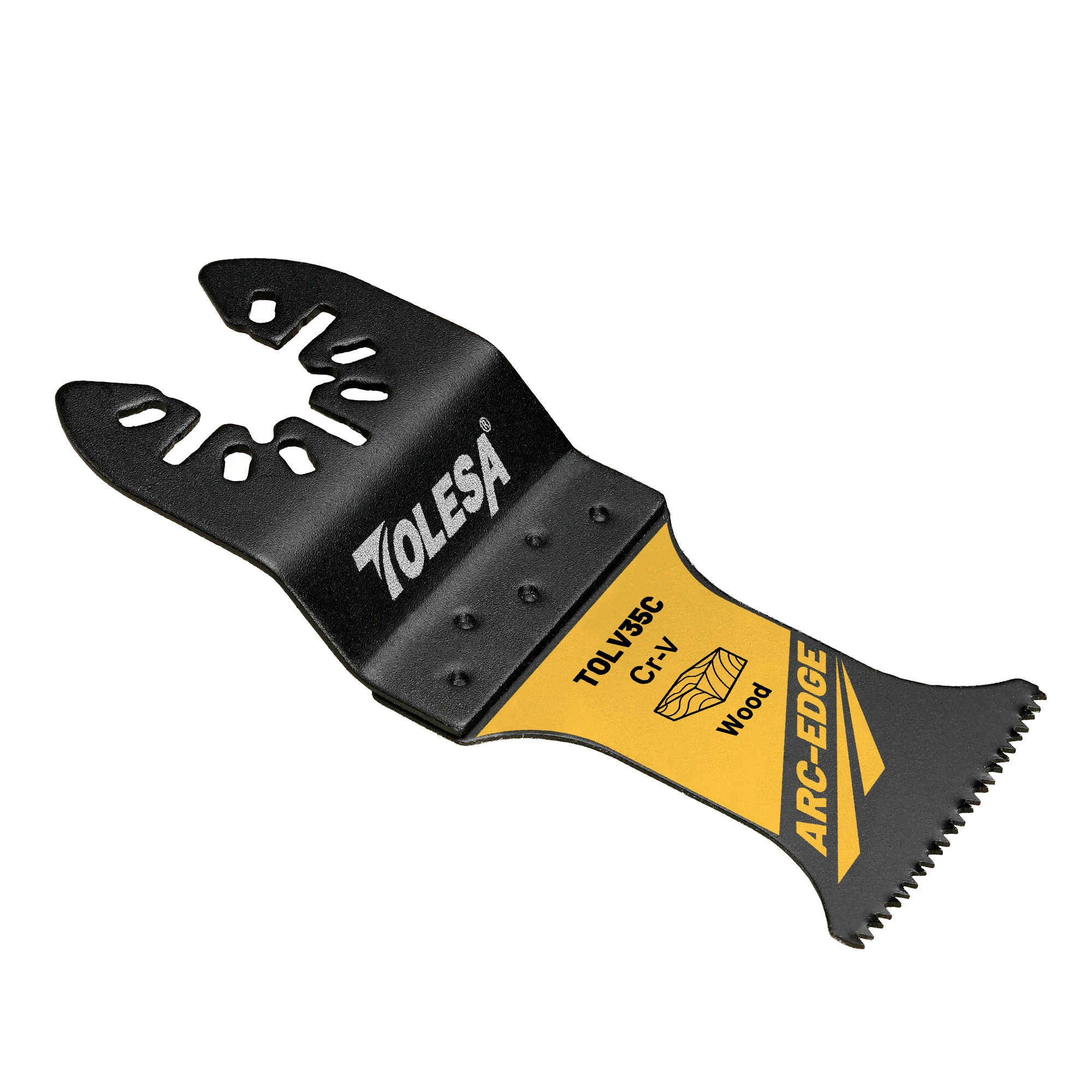 TOLESA CR-V Oscillating Saw Blade, 1PC Arc Edge Oscillating Multitool Blades for Wood, Plastic, Multitool Blades