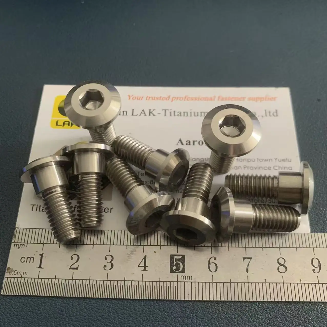 M8x22 Gr5 مسدس المقبس سبائك التيتانيوم الترباس/المسمار مع جولة الرقبة 10x7 لفرامل المحرك #3