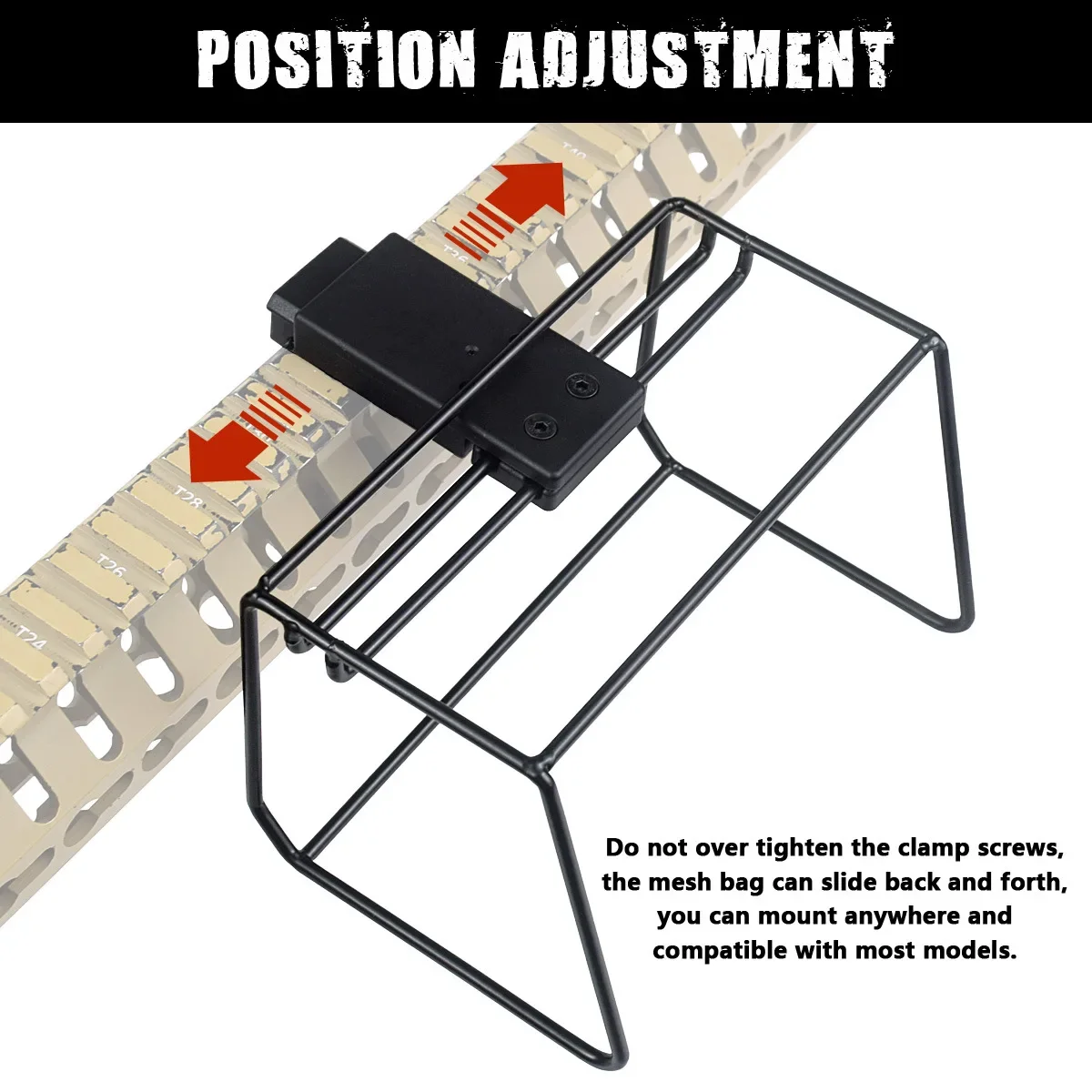 Borsa portaproiettile per pistola giocattolo Cattura con guscio in ottone Cattura trappola in rete di nylon con custodia per collettore di cartucce per munizioni con montaggio su guida staccabile