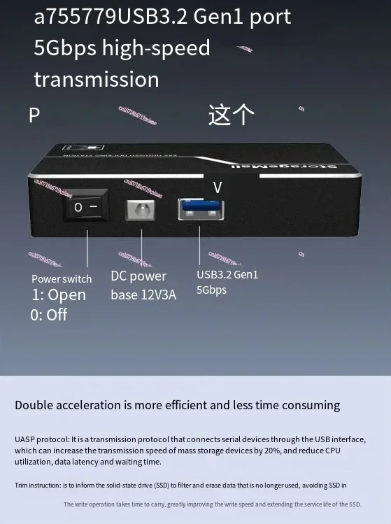 Boîtier de disque dur SAS vers USB, carte adaptateur de base de disque dur SATA vers USB