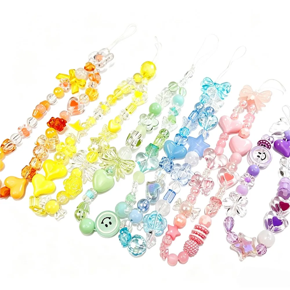 50g Mixed Acrylic Flowers Bow Loose Spacer Bead For DIY  Keychain Necklace Bracelet Phone Chain Jewelry Making Accessories view 6
