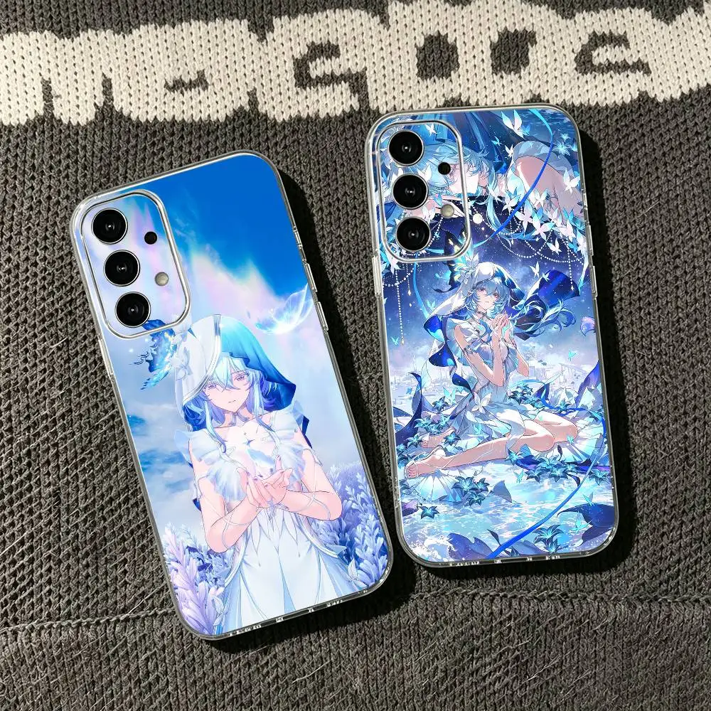 W-Wuthering W-Waves Shorekeeper Phone Case Transparent Silicone Soft For Samsung S25,S24,S21,S22,S23,S30,Ultra,S20,Plus,Fe