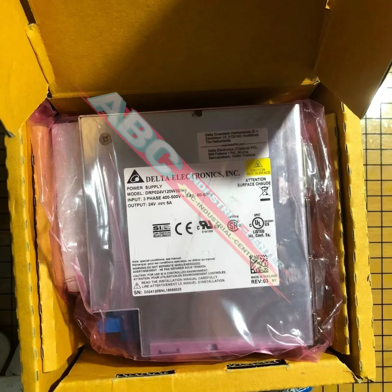 새로운 DRP024V120W3BN 전원 공급 장치