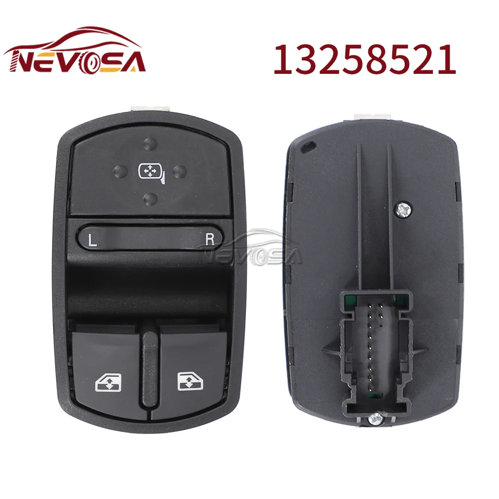 NEVOSA 13258521 For Opel Vauxhall Corsa D/E Hatchback FWD MkIV E X15 MkIII D S07 Power Window Switch Auto Accessorie 13258521AA