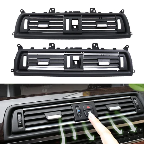 Rejilla Central para consola delantera, rejilla de ventilación para aire acondicionado de CA para BMW F10 F11 520i 523i 525i 528i 535i 64229166885 64229209136