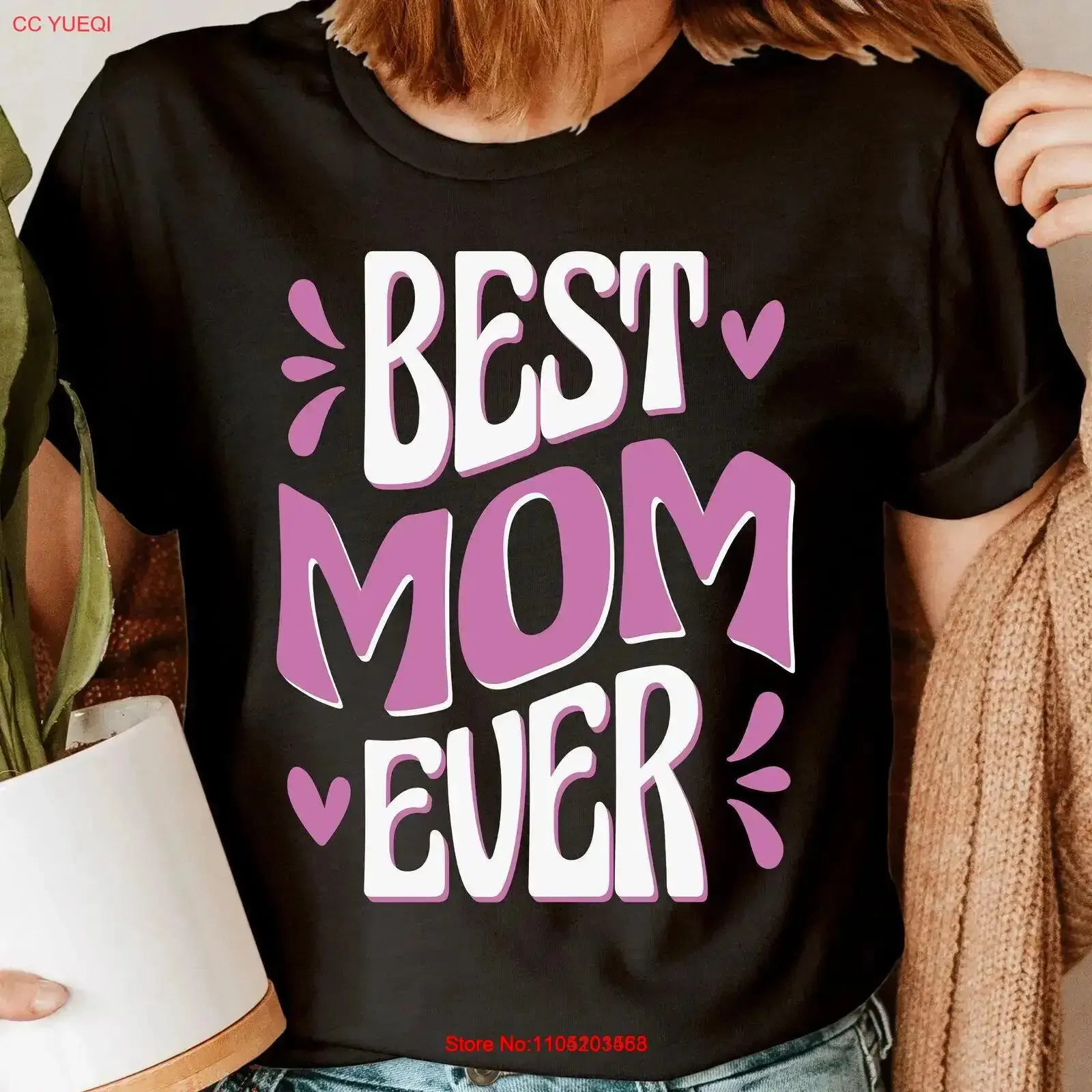 Best Mom Ever Happy Mothers Day Mummy Love Novelty Womens T Shirt Top NED vintage Washed Slightly Casual Stylish Comfortable
