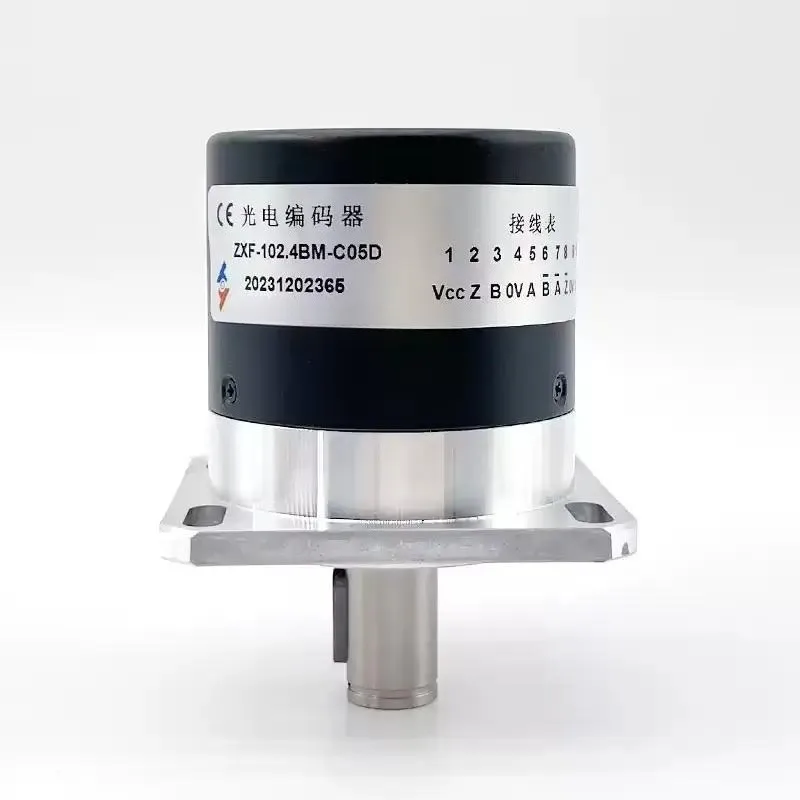 1024 PPR Incremental Rotary Encoder 5V AB Phase Output Hollow Shaft Photoelectric Sensor for Motor Speed Control Industrial