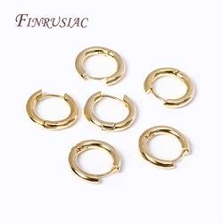 Trendy Exquisite Vintage Round Hoop Earrings 18K Gold Plated Geometric Earring For Women Earrings Wedding Jewelry Gifts 2023
