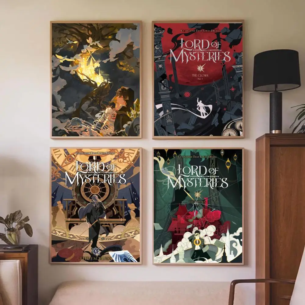 Anime L-Lord of the Mysteries Poster Wall Art Prints for Bedroom Living Room Office Home Decoration Hanging Artwork Gift