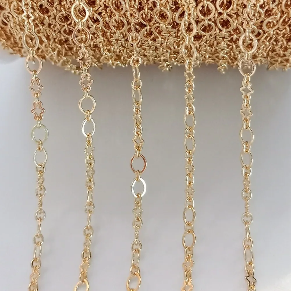 

14K Gold-plated Chain, Fancy Large 0-chain, Fashionable New DIY Accessory Chain, Necklace and Bracelet