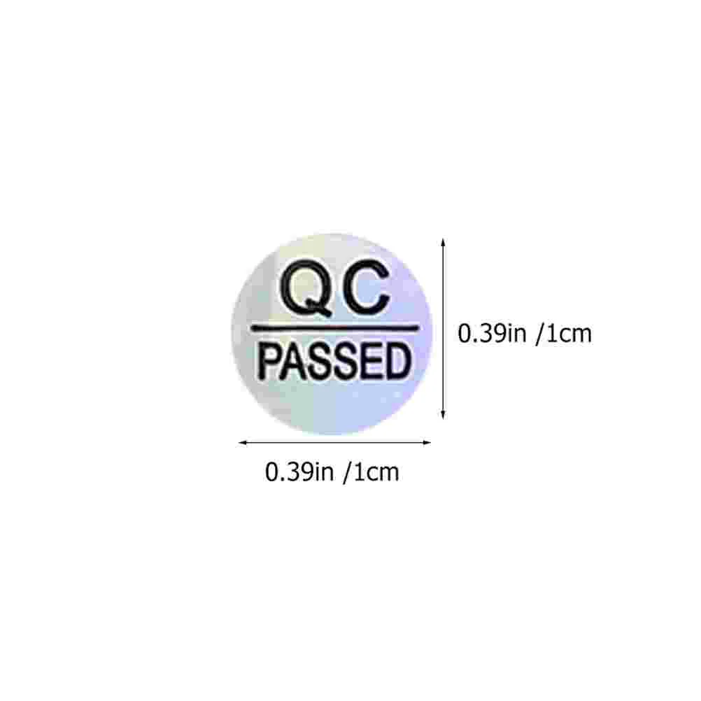 Qc 패스 태그 품질 검사 라벨 스티커, 창고 데칼 테스트 통과, 2400 개