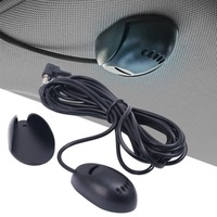 3.5mm Car External Microphone Bluetooth-compatible Car Dashboard or Sun-Visor Mic Stereo Radio GPS Adapter