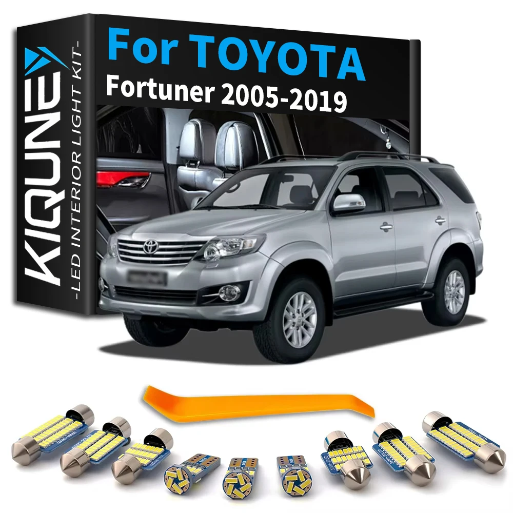 Interior LED Light Kit For Toyota Fortuner 2005 2006 2007 2008 2009 2010 2011 2012 2013 2014 2015 2016 2017 2018 2019 Canbus