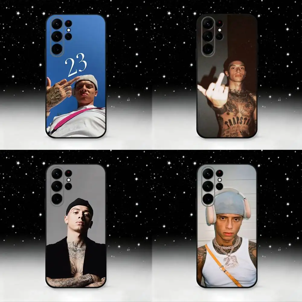 

C-Central C-Cee-ES Rapper Phone Case For Samsung S25,S24 Ultra,S20,S30 plus,S22 plus,S23,S30 Ultra 5G Silicone Black Shell