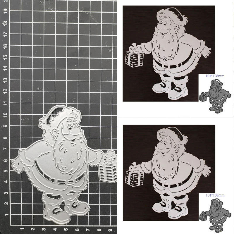 

Santa Claus Metal Cutting Dies for DIY Scrapbook Paper Craft Handmade Card Album Punch Art Cutter New