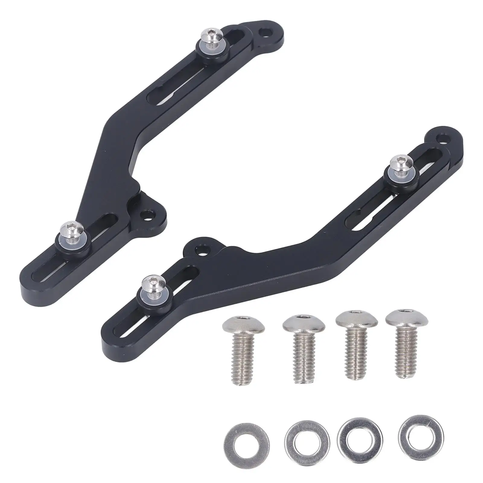 

1 Pair Black Motorcycle Windscreen Adjuster Aluminium Windshield Bracket Replacement for nc750x 2021