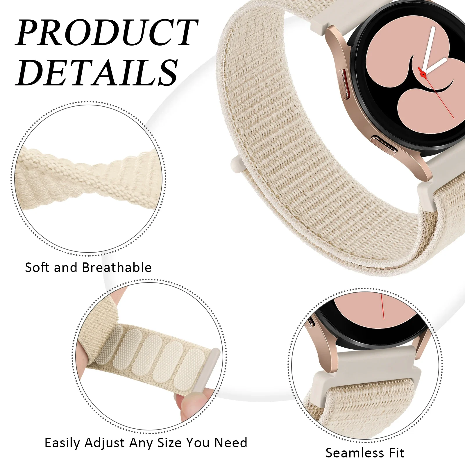 20mm 22mm Nylon Band For Garmin Forerunner 265 255 M 245 645 158 165 55/Venu 3 2 Plus Sq sq2/Vivoactive 5 4 3 Strap Bracelet