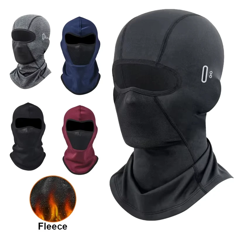 Winter Motorcycle Balaclava Full Face Mask Warm Outdoor Sports Cycling Ski Fishing Hunting Windproof Fleece Scarf Cap Bandana