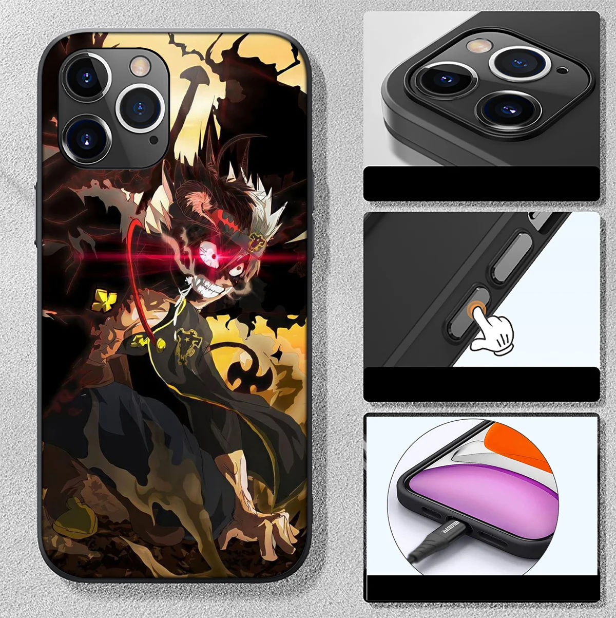 SO28 Black Clover Cover Phone Case for Xiaomi Redmi A3X A3 13C 13 Note 13 12 Pro Pro+