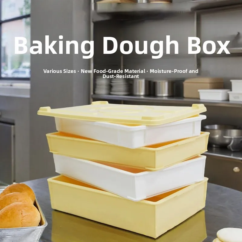 

Утолщенная коробка для теста с крышкой, для ферментации, хранения и сохранения свежести продуктов, белая, органайзер для теста