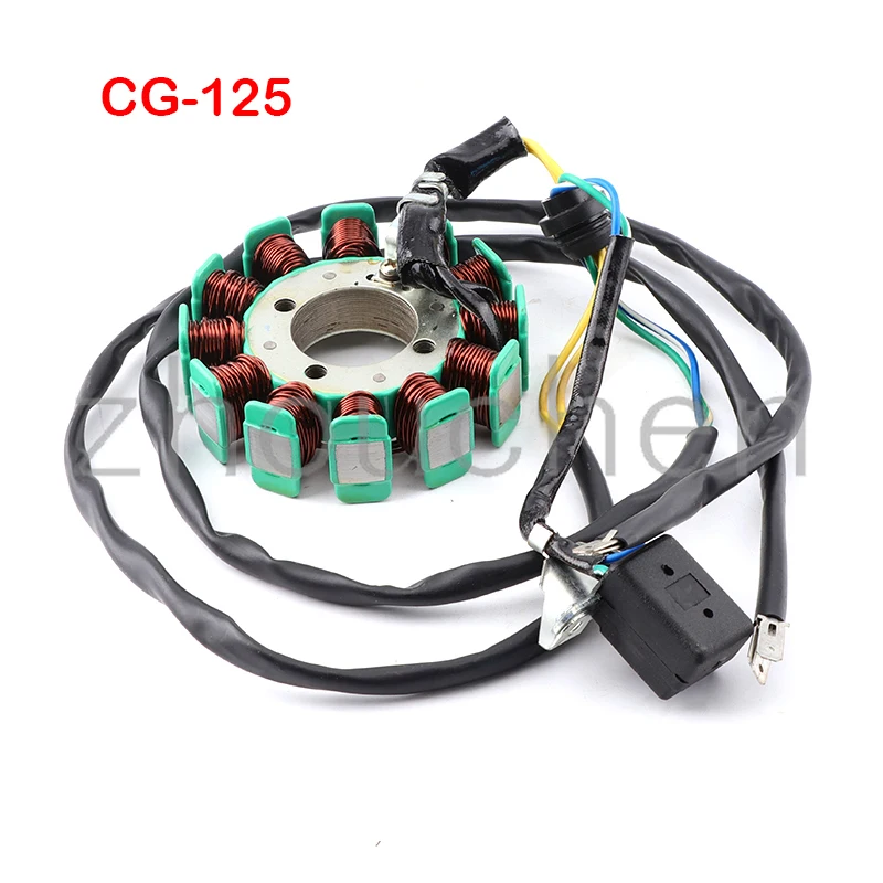 Motorcycle 5 Wire 12 Poles For Honda CG125 ZJ125 CG ZJ 125 125cc  Magneto Stator Coil Generator Spare Parts