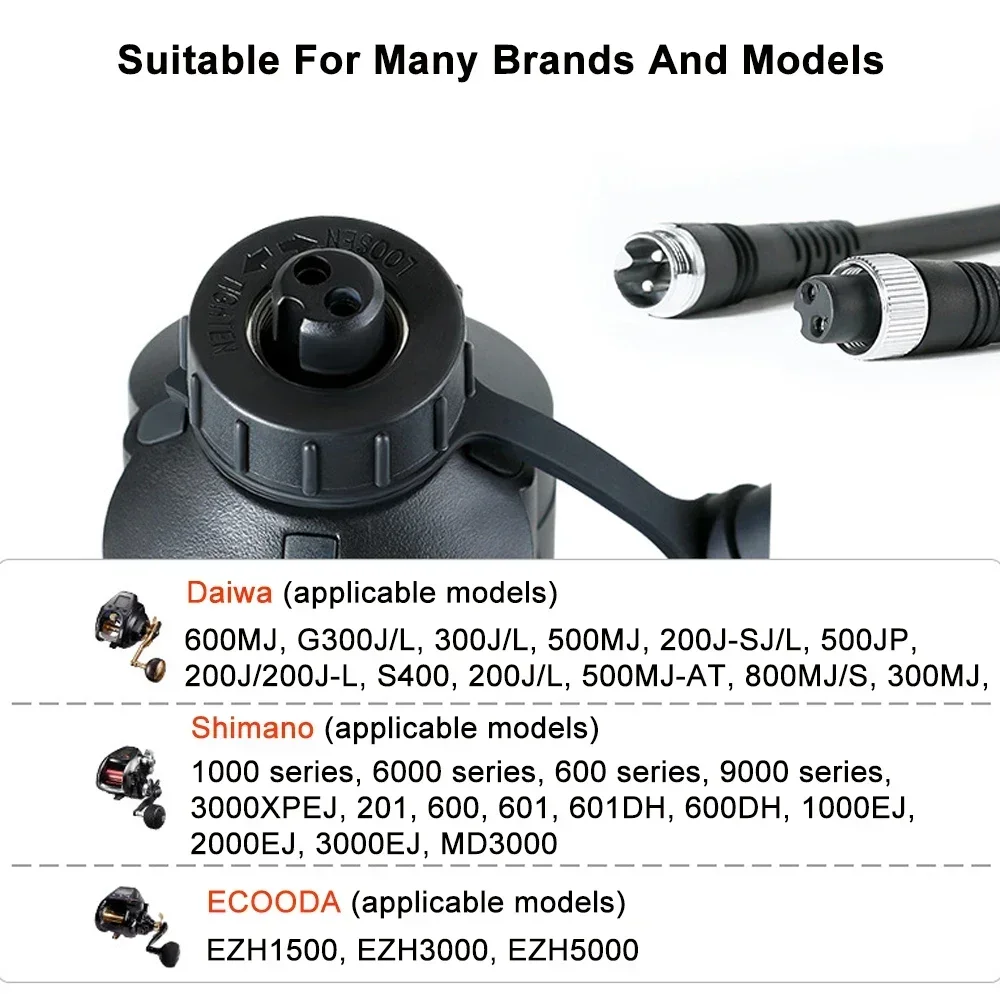 14.8V Electric Reel Fishing Electric 7000/10000mAh Sea Fishing Road Sub-wheel for DAIWA SHIMANO ECOODA Electric Winch Battery - view 2