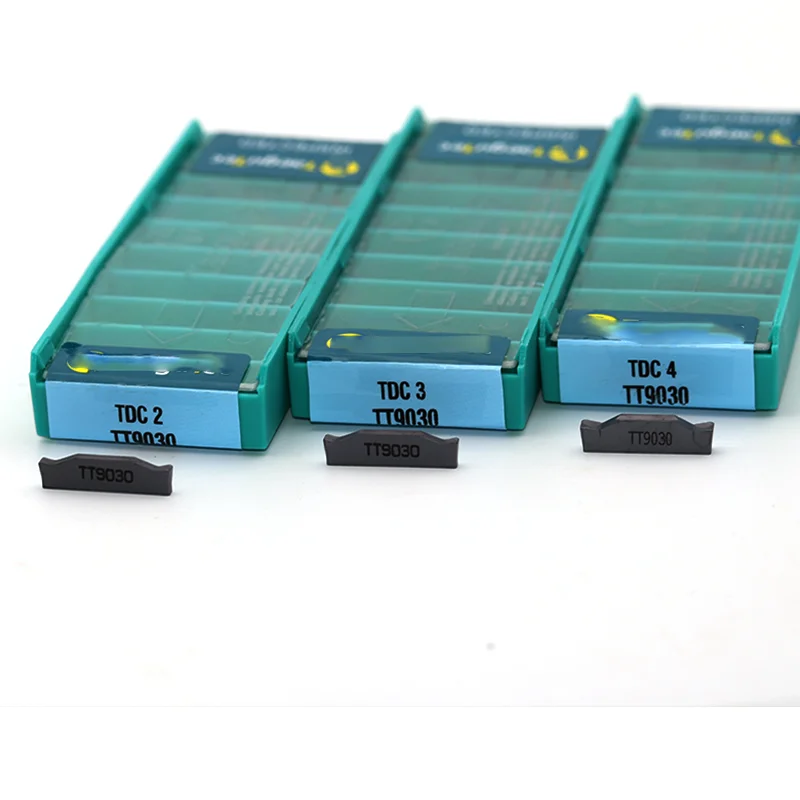 Imagem -03 - Inserções de Carboneto Original mm mm mm Torno Cnc Ferramenta de Torneamento Ferramentas de Lâmina de Corte 10 Peças Tdc2 Tdc3 Tdc4 Tt9030