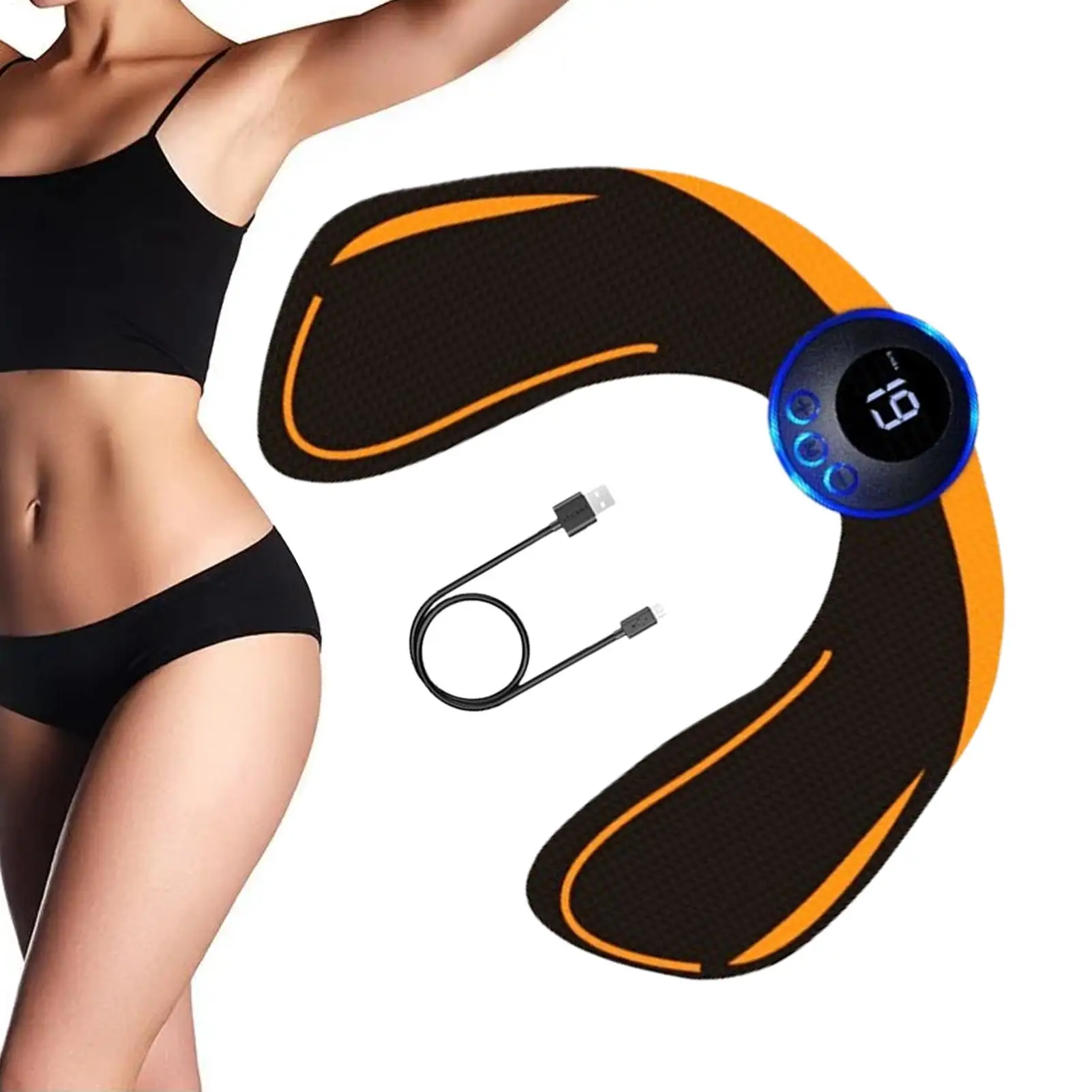 Wireless EMS Abdominal Muscle Stimulator Buttock Hip Trainer Waist Arm Leg Body Smart Slimming Massager Unisex Fitness Equiment
