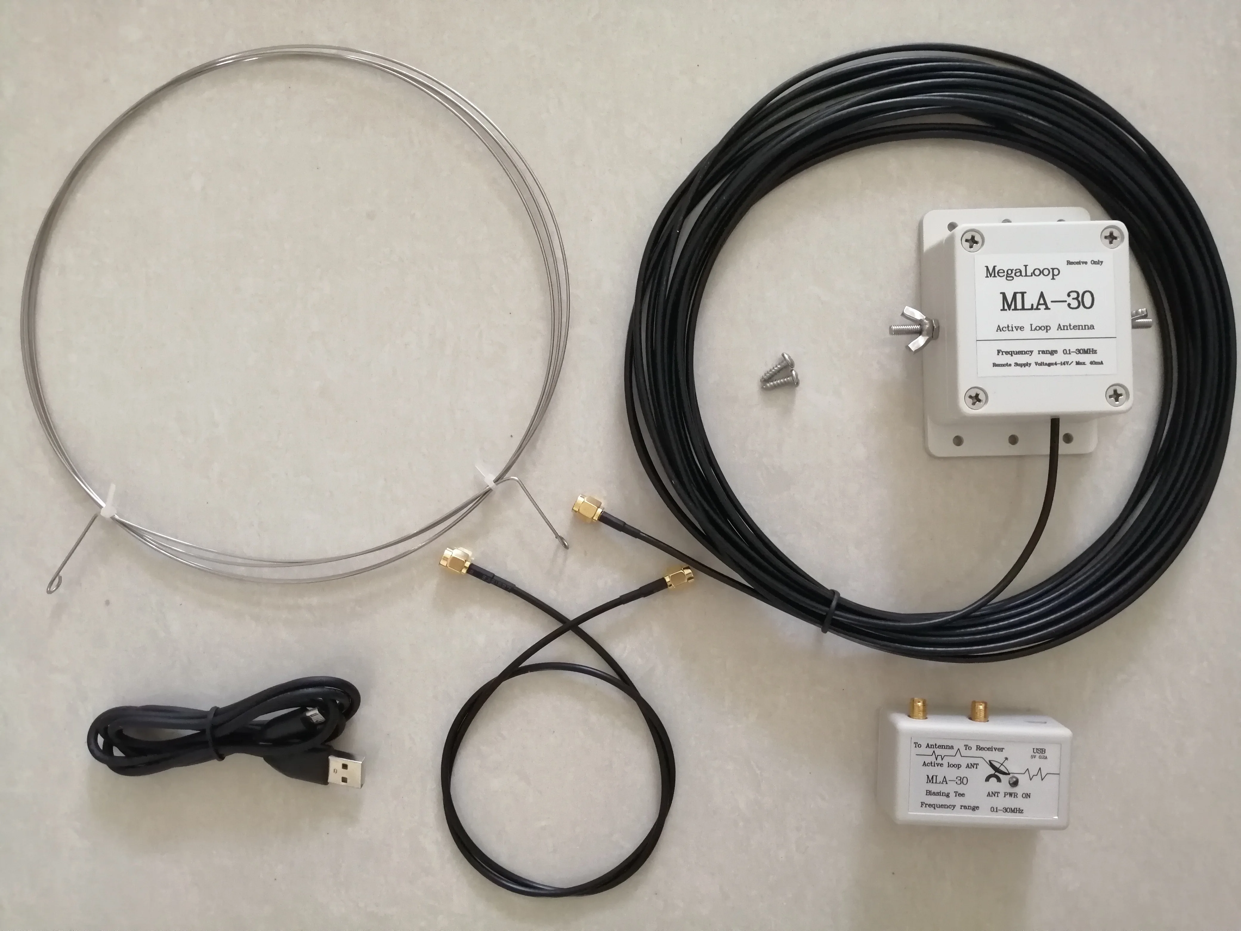 Latest version MLA-30 Loop antenna Active receiving antenna 100kHz - 30MHz For Shortwave radio