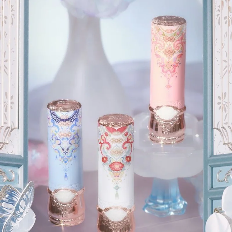 Flor sabe mariposa nube hombro lápiz labial sólido brillo de labios no pegajoso no se decolora estudiante estilo nacional antiguo